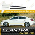 For Hyundai Elantra 2017-2020 Painted Glossy Black & White Side Skirts Body Kit. Fixed Price $169.99.
