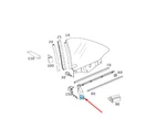 New Mb Sl R230 Side Window Rear Left Outer Rail A2306700338 Genuine. Fixed Price $189.15.