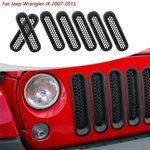 For Jeep Wrangler Jk Grill Inserts, Matte Black Front Mesh Cover Guard Clip-in. Fixed Price $35.99.
