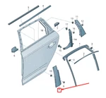 New Audi Q5 Fy Rear Right Door Panel B. Fixed Price $113.41.