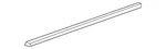 Genuine Volkswagen Belt Molding 5C6-837-477-B-5AP. Fixed Price $106.79.