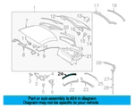 Mercedes-benz Slk-class R171 Front Right Convertible Top Seal A1717941234. Fixed Price $110.09.