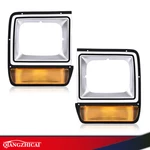 Fit For Dodge Pickup Truck Headlight Headlamp Bezel W/ Corner Parking Pair. Fixed Price $34.20.