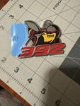 Dodge Challenger Charger New Scat Pack 392 Emblem Decal Front Fender Right Side. Fixed Price $90.00.