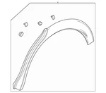 Genuine Oem Gm Buick Encore 20-25 Passenger Right Rear Wheel Molding 42810471. Fixed Price $65.00.