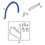 For Volkswagen ID.4 23-25 11K853818B9B9 Rear Right Wheel Arch Molding. Fixed Price $113.30.