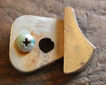 Trim From Between The DOORS-1955 Oldsmobile Sedan Part Number 4652596. Fixed Price $20.00.
