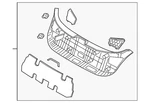 Genuine Hyundai Lower Trim Panel 81750-J3000-NNB. Fixed Price $94.73.