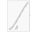 Genuine Acura Garnish Assembly Front Windshield Side 73152-TZ5-A12. Fixed Price $34.14.