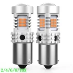 Auxito BA15S P21W 1156 Led Turn Signal Light Amber Plug & Play Canbus 10X. Fixed Price $8.54.