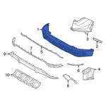 For Hyundai Tucson 2022-2025 86656N9100 Rear Left Upper Bumper Cover. Fixed Price $180.35.