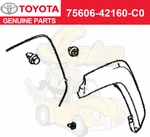 7560642160C0 Toyota Genuine Moulding Sub-assy 75606-42160-C0. Fixed Price $164.00.