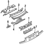 Genuine Mazda Finish Panel NA01-50-8P0A-PZ. Fixed Price $628.68.