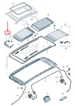 New Audi Q7 Sunroof Wind Deflector 4M0877651B No Import Duties. Fixed Price $637.66.