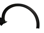 2013-2016 Ford Escape Fr. Rh Side Fender Flare Trim Oem Part # CJ54-S16D238-AFW. Fixed Price $57.99.