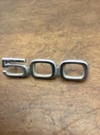 1971 Ford Custom 500 Rear Trunk Emblem Badge Script D1AB-54290C98-AA. Fixed Price $25.00.