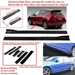 86/54.5" For 2008-13 Nissan Rogue Universal Gloss Side Skirt Extension Lip Trim. Fixed Price $64.60.