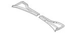 Genuine Volkswagen Cowl Grille 5H0-819-404-A-9B9. Fixed Price $75.61.