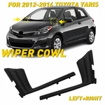 Black Front Pair Wiper Windshield Cowl Cover For Toyota Yaris 2012 2013-2015 Usa. Fixed Price $20.89.