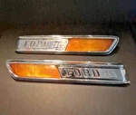 Vintage Pair Of 1968 Ford F-250 Fender Emblems With Reflectors. Fixed Price $60.00.