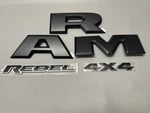 15-24DODGE Used Tailgate Letter Emblems Black Mopar Factory Oe 7 Pcs. Fixed Price $225.00.