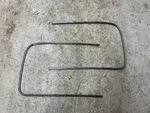 1942 1948 Ford Outside Windshield Stainless Trim Moldings Original Pair. Fixed Price $200.00.