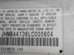 Tail Finish Panel Fits 90-91 Prelude 454850. Fixed Price $74.99.