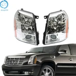 Chrome Housing Clear For Cadillac Escalade 2007-2013 2014 Hid Headlights Assy. Fixed Price $155.65.