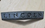 1940'S-1950'S Lincoln Body Moulding Emblem Part# 5524J11. Fixed Price $14.99.