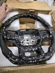 Dark Blue Forged Carbon Fiber Steering Wheel Withgrips Ford F-150. Fixed Price $450.00.