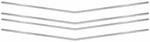 Grille Moldings For 1970 Chevrolet Chevelle & Camino 4 Pcs. Fixed Price $145.86.