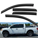 Tape-on Rain Guard Window Visor Vent Shade For 2004-2015 Nissan Titan Crew Cab. Fixed Price $43.97.