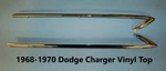 1968 1969 1970 Dodge Charger Vinyl Top Checkmark Moldings Pair New. Fixed Price $175.00.