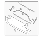 Genuine Kia Molding Assembly 87370 D5050. Fixed Price $267.29.