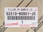 Genuine Oem Toyota Lexus 52513-60901-J0 Left Front Bumper Filler 2003-2007 LX470. Fixed Price $122.62.