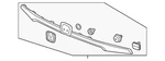 Genuine Honda Lift-gate Finish Panel 74890-THR-A11. Fixed Price $296.57.