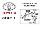 Toyota Genuine Moulding Sub-assy Front Fender Lh 53088-35141. Fixed Price $126.26.