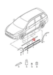 Vw Golf R32 Gti Rabbit Cover For Door Satin Black 5G9854949A9B9 No Duty To. Fixed Price $156.53.