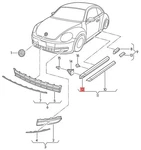 Oem Vw Beetle Cabriolet Bettle Cover For Door Primed 5C5854939PGRU. Fixed Price $209.97.