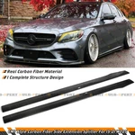 For 15-21 Mercedes Benz W205 C300 C43 Amg Cmt Carbon Fiber Side Skirt Extension. Fixed Price $369.99.