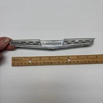 1964-66 Pontiac Catalina Fender Emblem Badge Script Oem 4435582, W Pegs & Nuts. Fixed Price $9.99.