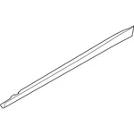 Genuine Bmw Rocker Panel Trim, Primered, 51-77-7-371-889 New. Fixed Price $304.13.