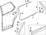 Genuine Honda Wheel Arch Molding 75390-T90-A01. Fixed Price $55.76.