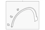 Genuine Honda Wheel Opening Molding 74165-TLA-A02. Fixed Price $42.34.