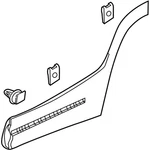 Genuine Gm Black Rear Passenger Side Door Molding 84538085. Fixed Price $224.54.