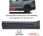Oem Honda Pilot 2019-2022 Rear Left Door Lower Molding Black 75333TG7XA11020. Fixed Price $55.00.
