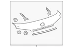 Genuine Lexus Lift-gate Finish Panel 76801-0E290-B2. Fixed Price $1023.35.