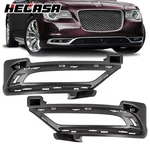 Black Fog Light Covers Bezels Trim Driving Lamp Lh Rh For Chrysler 300 2015-2024. Fixed Price $23.75.