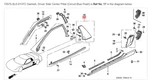 Honda Acura Genuine Oem Nsx Garnish, Driver Side Center Pillar (berlina Black). Fixed Price $3651.76.