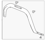 Genuine Wheel Opening Molding 86820607. Fixed Price $100.78.